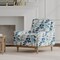 Blue Stain Resistant Performance Global Toile Novelty Print Upholstery Fabric by The Yard - SKU: Linford Sapphire